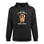 Cool Owl Design For Men Women Kids Bird Zookeeper Owl Lover Layering Staple Hoodie