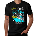 50th Birthday Cruise Squad Funny 50th Birthday Cruise Party  Graphic-printed T-Shirt