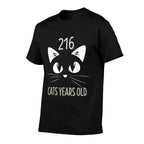 50th Birthday 216 Cat Years Old For Cat Lover  Summer-ready Fabric T-Shirt