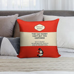 Tea And Biscuits Parody Penguin Book Cover Soft Bedroom Essential Throw Pillow