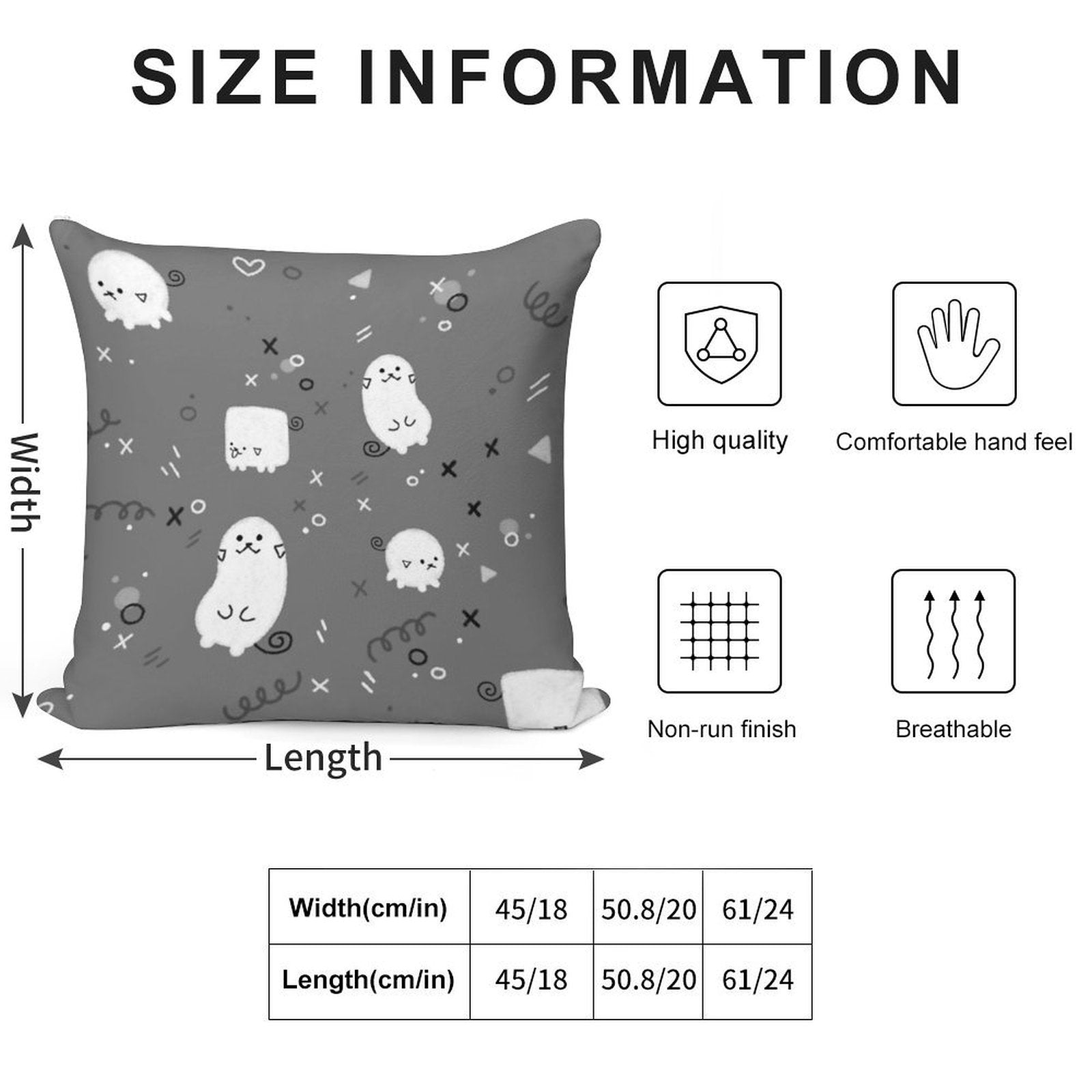 Pipapeep Pattern #1! Soft Bedroom Essential Throw Pillow