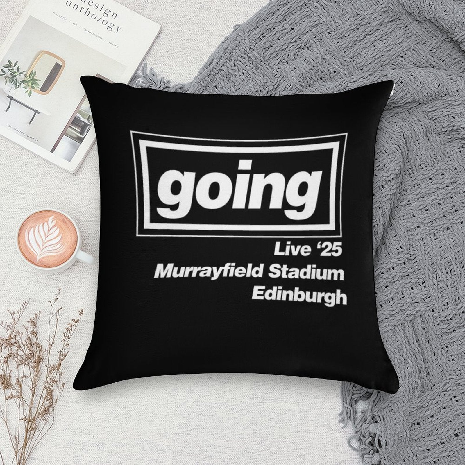 Oasis - Going - Edinburgh Soft Luxury Feel Throw Pillow