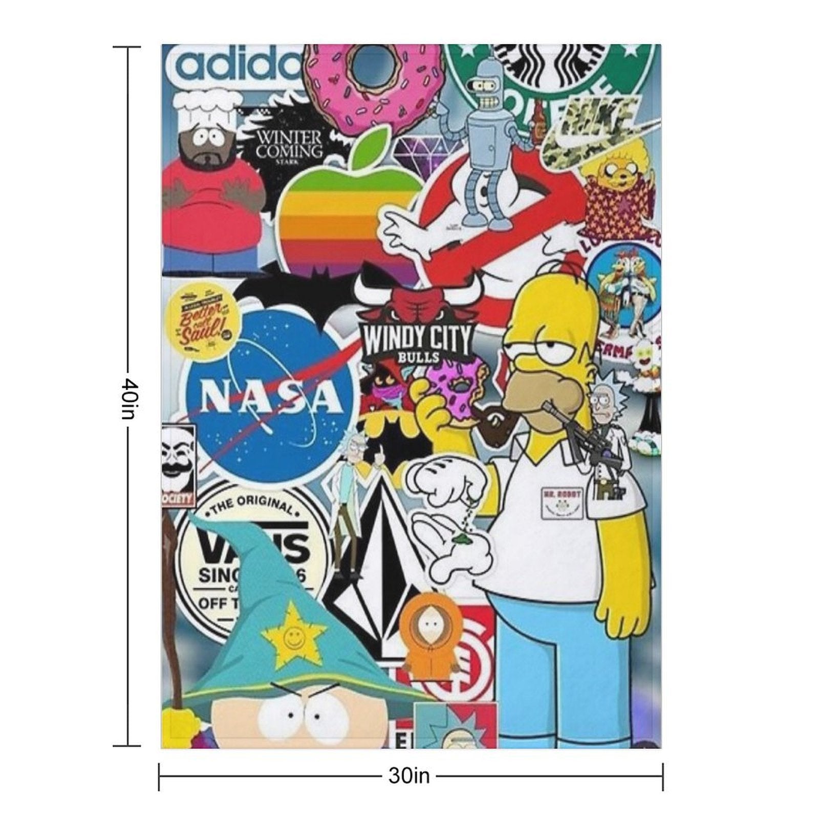 Vintage Brands All-season Throw Blanket
