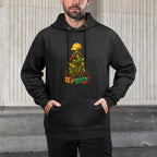 Builder Xmas Workman Tree Christmas Easy Care Hoodie