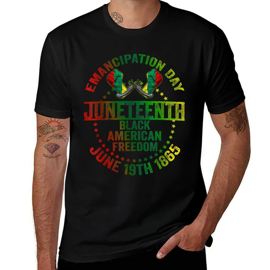 Juneteenth Freedom Day Emancipation Proclamation Mens Womens  Moisture-wicking T-Shirt