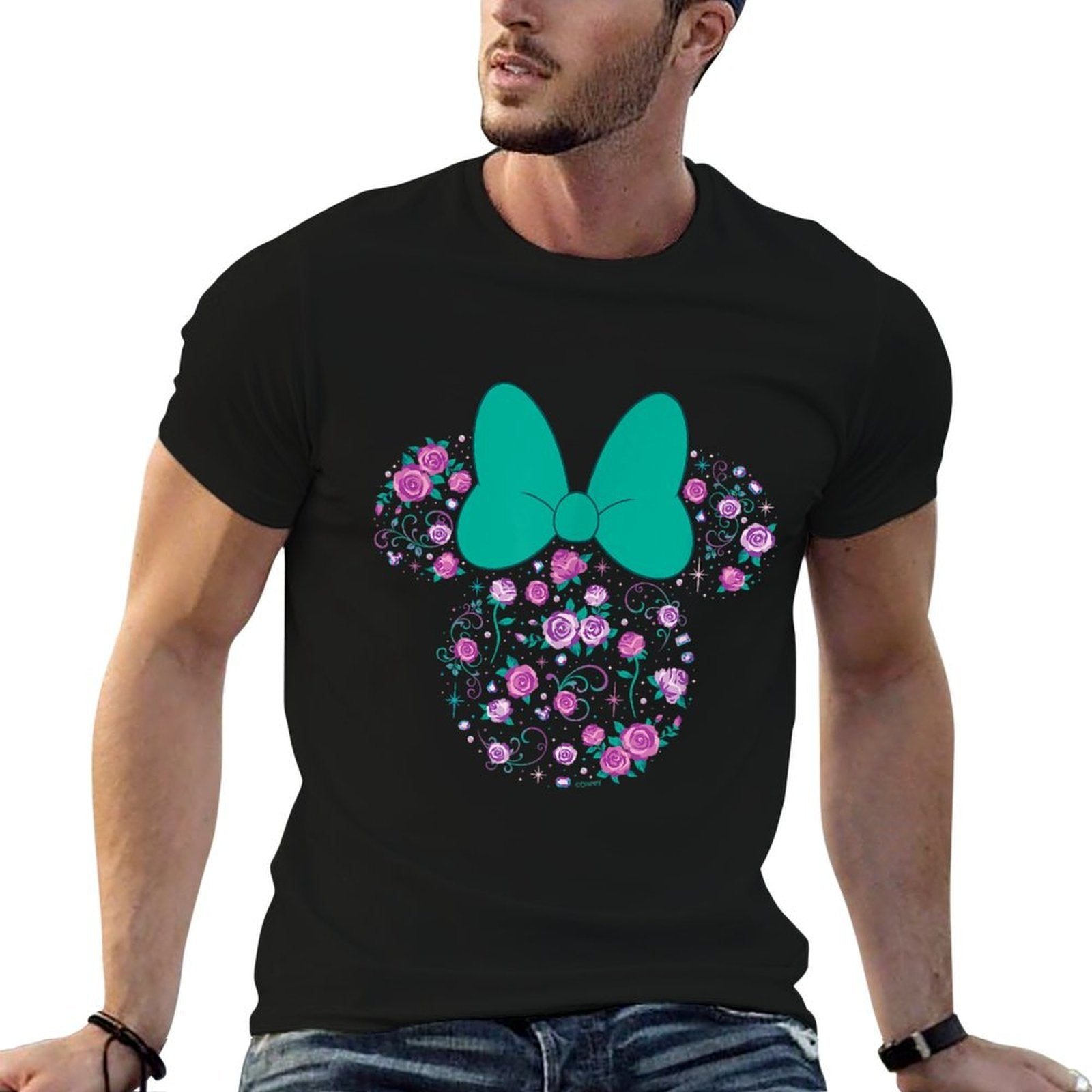 Disney Minnie Mouse June Birth Month Birthstone & Flowers  Durable T-Shirt