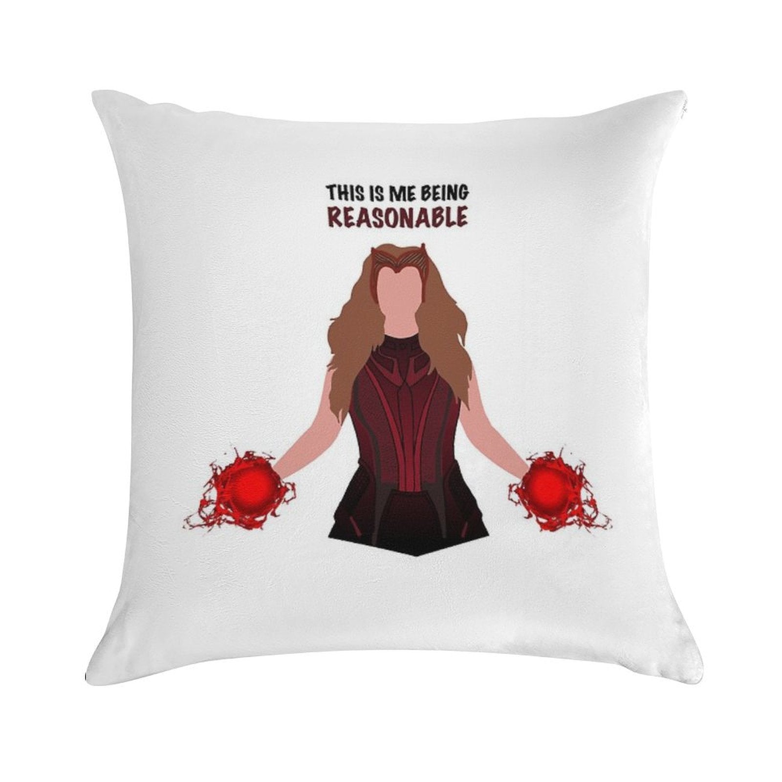 This Is Me Being Reasonable Soft Short Plush Fabric Throw Pillow