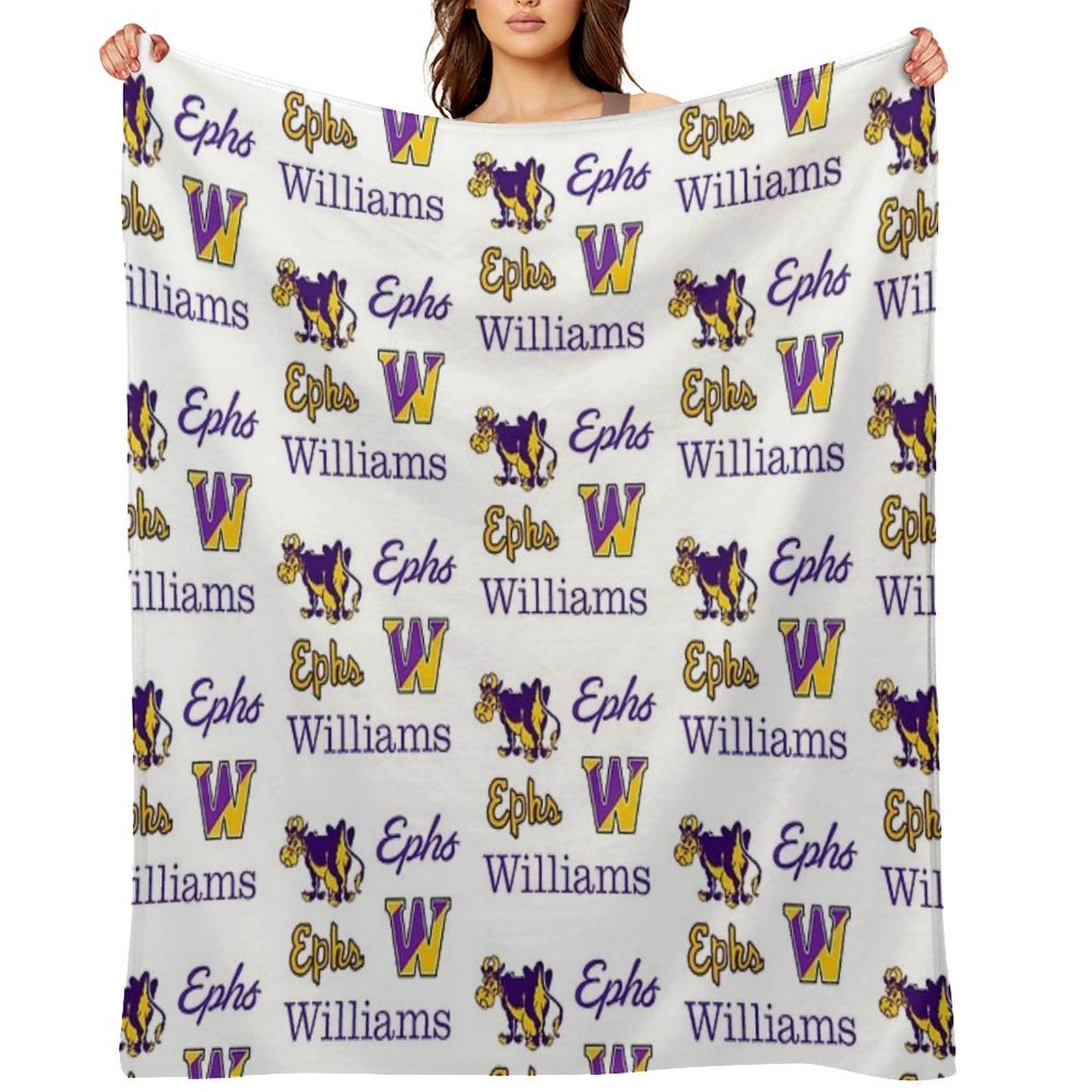 Williams College Logo Pack Eco-conscious Throw Blanket