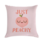 Just Peachy Soft Fade-Resistant Throw Pillow