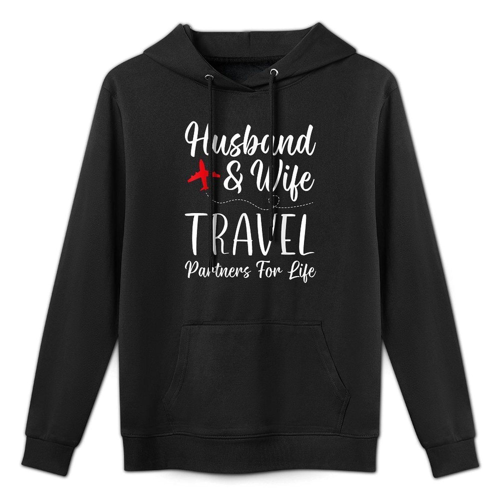 Couple Matching Husband And Wife Travel Partners For Life Unisex Design Hoodie