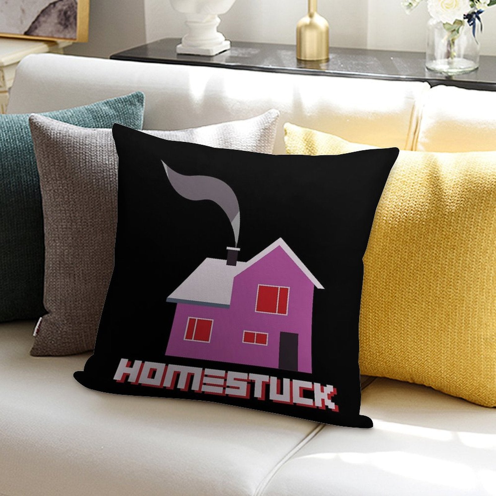 Homestuck Home House Book 4 Colors Soft Fade-Resistant Throw Pillow