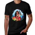 Disney Moana 2 Island Art Wayfinder Moana  Summer-ready Fabric T-Shirt