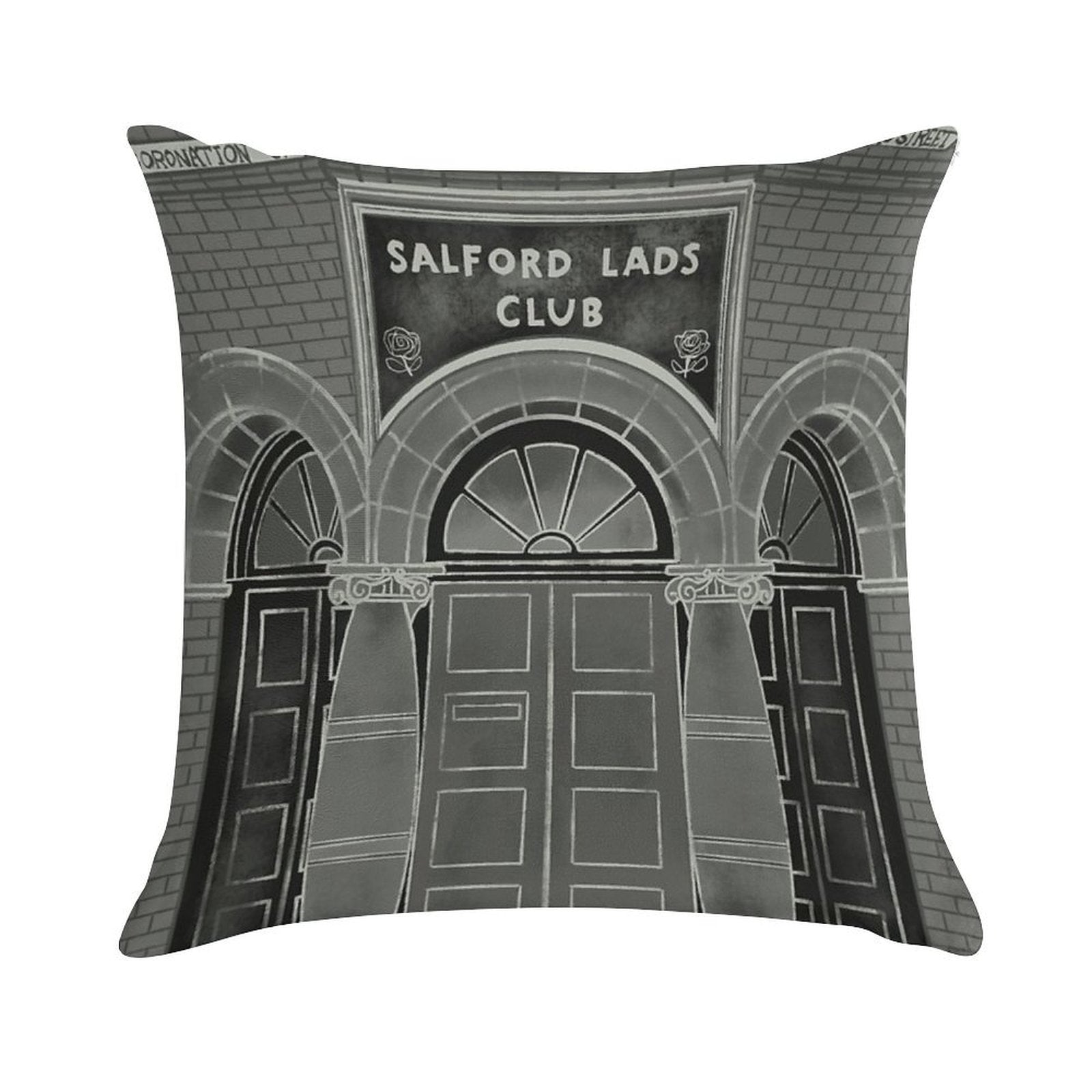 Salford Lads Club - The Smiths Soft Luxury Feel Throw Pillow