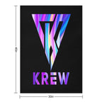 Funneh And The Krew T-ShirtKrew Logo Fresh Travel-friendly Throw Blanket