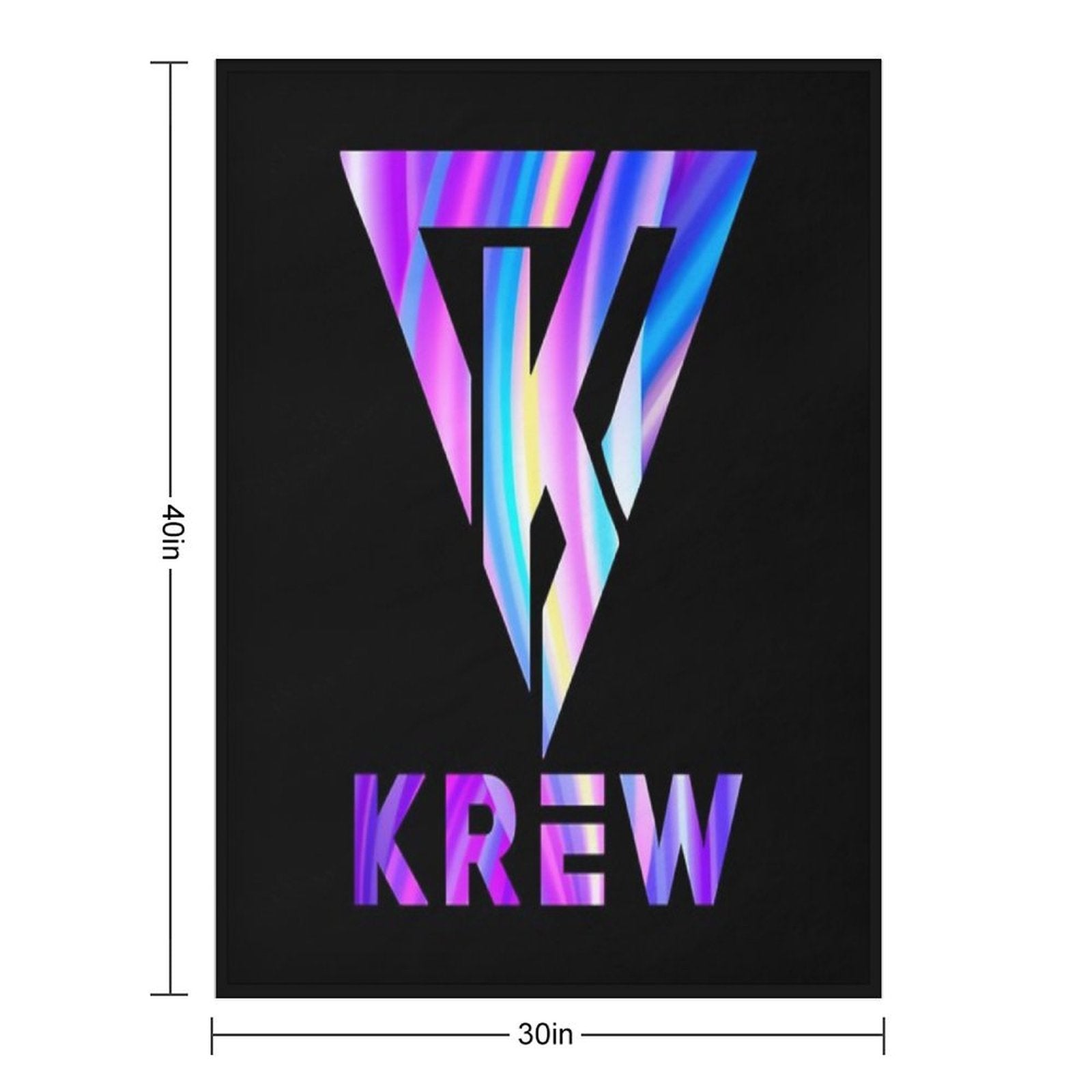 Funneh And The Krew T-ShirtKrew Logo Fresh Travel-friendly Throw Blanket
