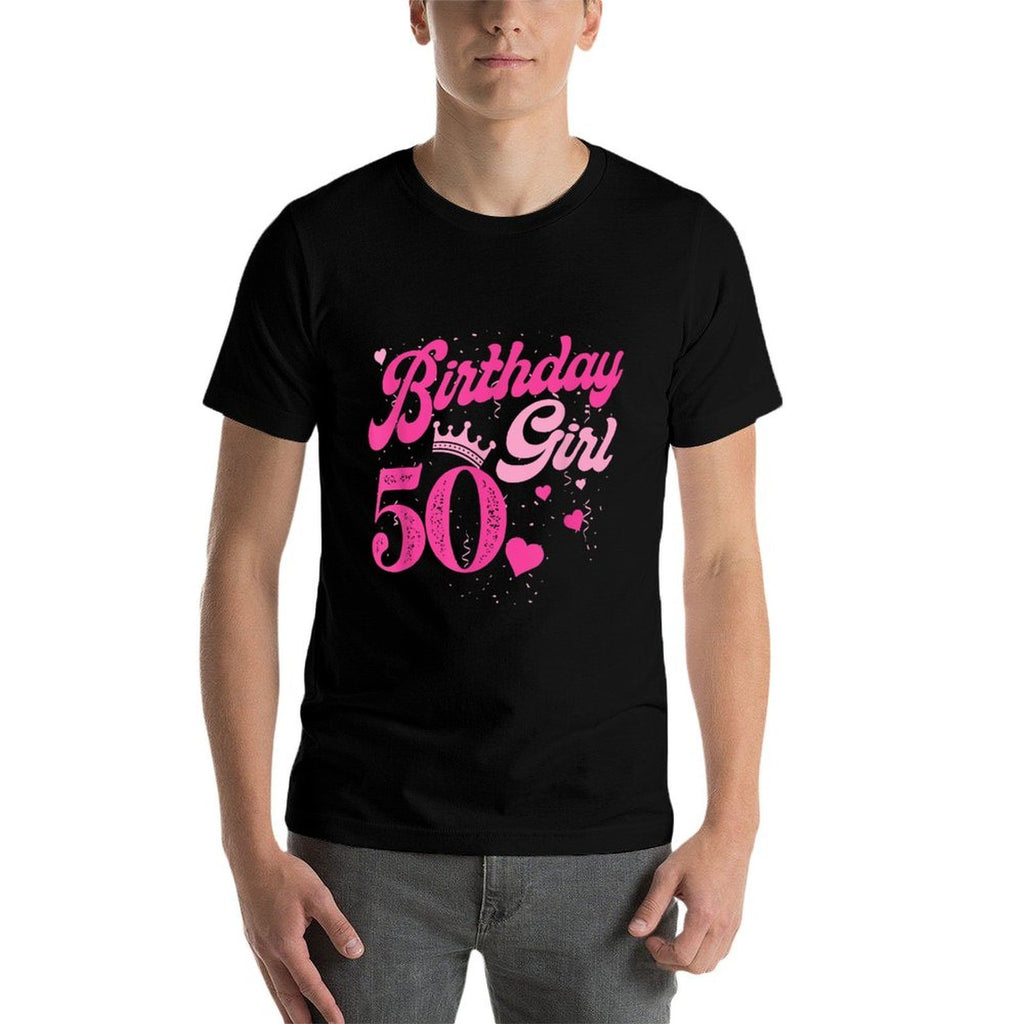 50th Birthday Girl Crown 50 Years Old Bday  Lightweight T-Shirt