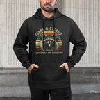 Feral  Sterile Living Wild And Womb Free Funny Raccoon Meme Easy Care Hoodie