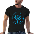 Zelda Breath Of The Wild Sheikah Eye Logo Graphic  Moisture-wicking T-Shirt