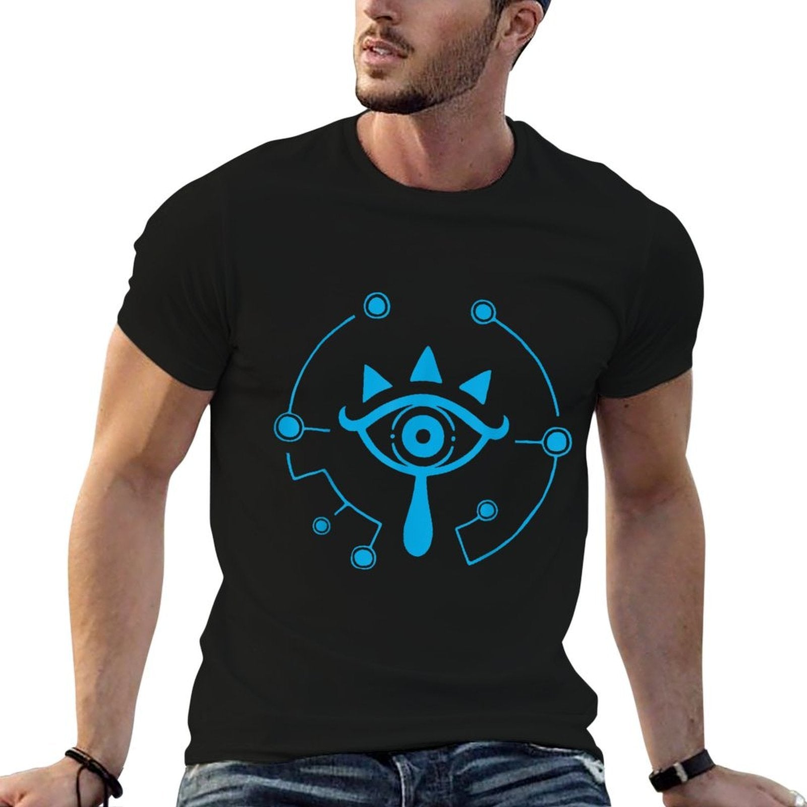 Zelda Breath Of The Wild Sheikah Eye Logo Graphic  Moisture-wicking T-Shirt