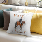 Halt X Salute Soft Home Decor Throw Pillow