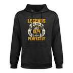 50th Birthday July 1974 Legend 50 Years Old Man All-Day Comfort Hoodie