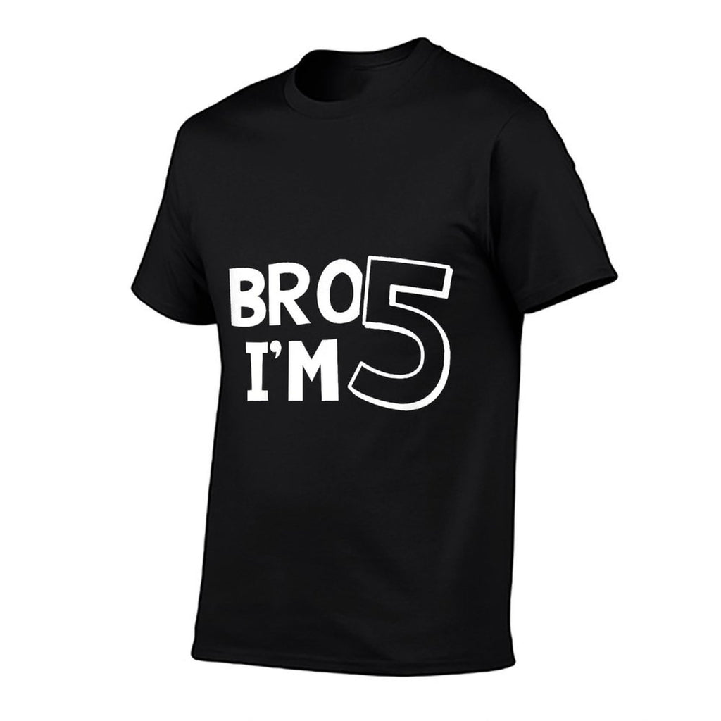 5th Birthday Boy Bro I’m 5 Year Old Five Fifth Party  Relaxed-fit T-Shirt