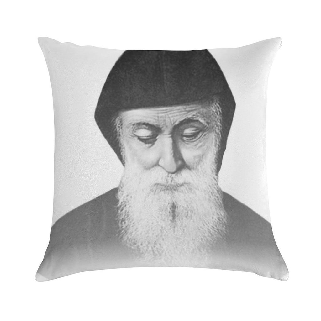 Saint Charbel Soft High-Density Material Throw Pillow