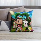 Queen of Hearts. !OFF WITH HIS HEAD! Soft Warmth Comfort Throw Pillow