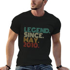 15 Years Old Legend Since May 2010 15th Birthday  Tagless Design T-Shirt