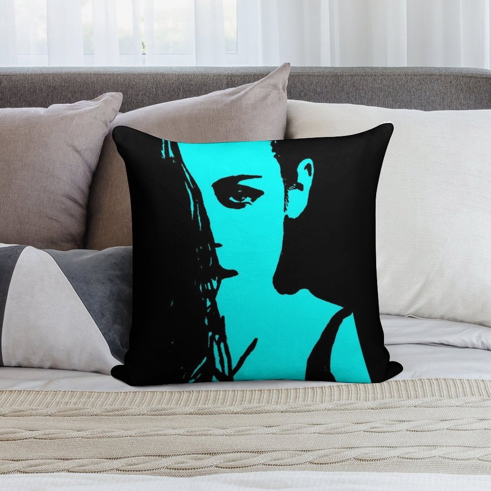 Kristen Stewart Soft Reinforced Edging Throw Pillow