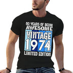50th Birthday Limited Edition Born in 1974  Durable T-Shirt