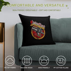 Retro Android with Sleek Metallic Finish Soft Multiple Sizes Throw Pillow
