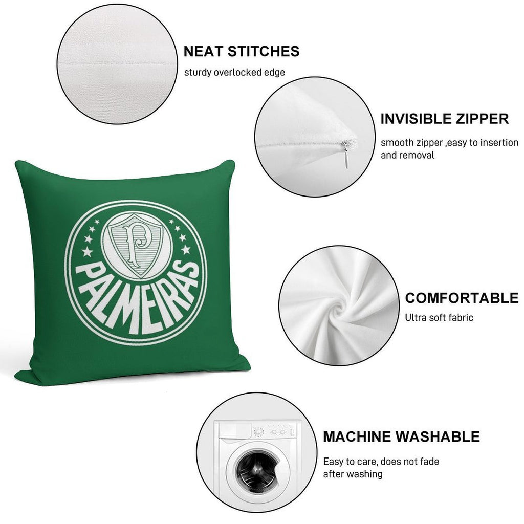 Palmeiras Soft Multiple Sizes Throw Pillow