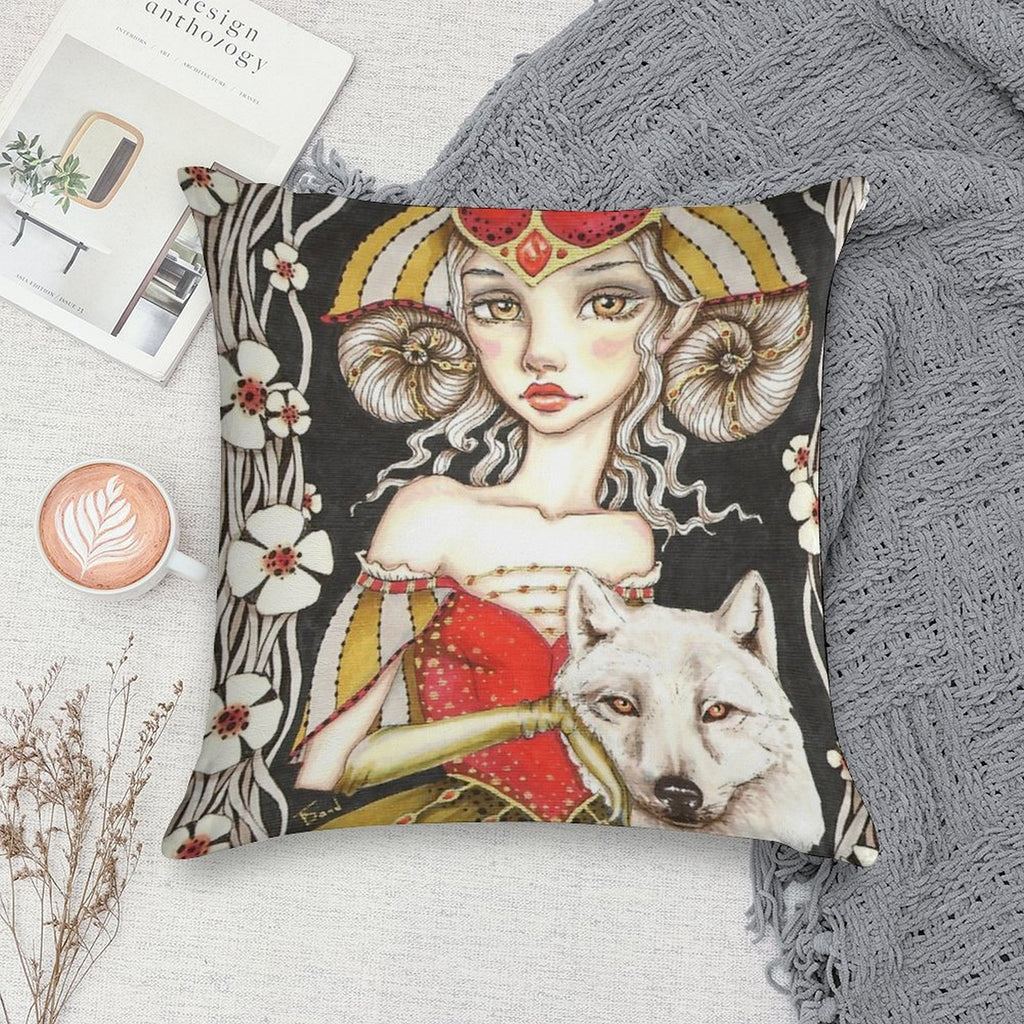 Werewolf Queen Soft Fade-Resistant Throw Pillow