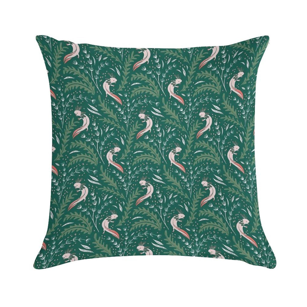 Axolotl Soft Bedroom Essential Throw Pillow