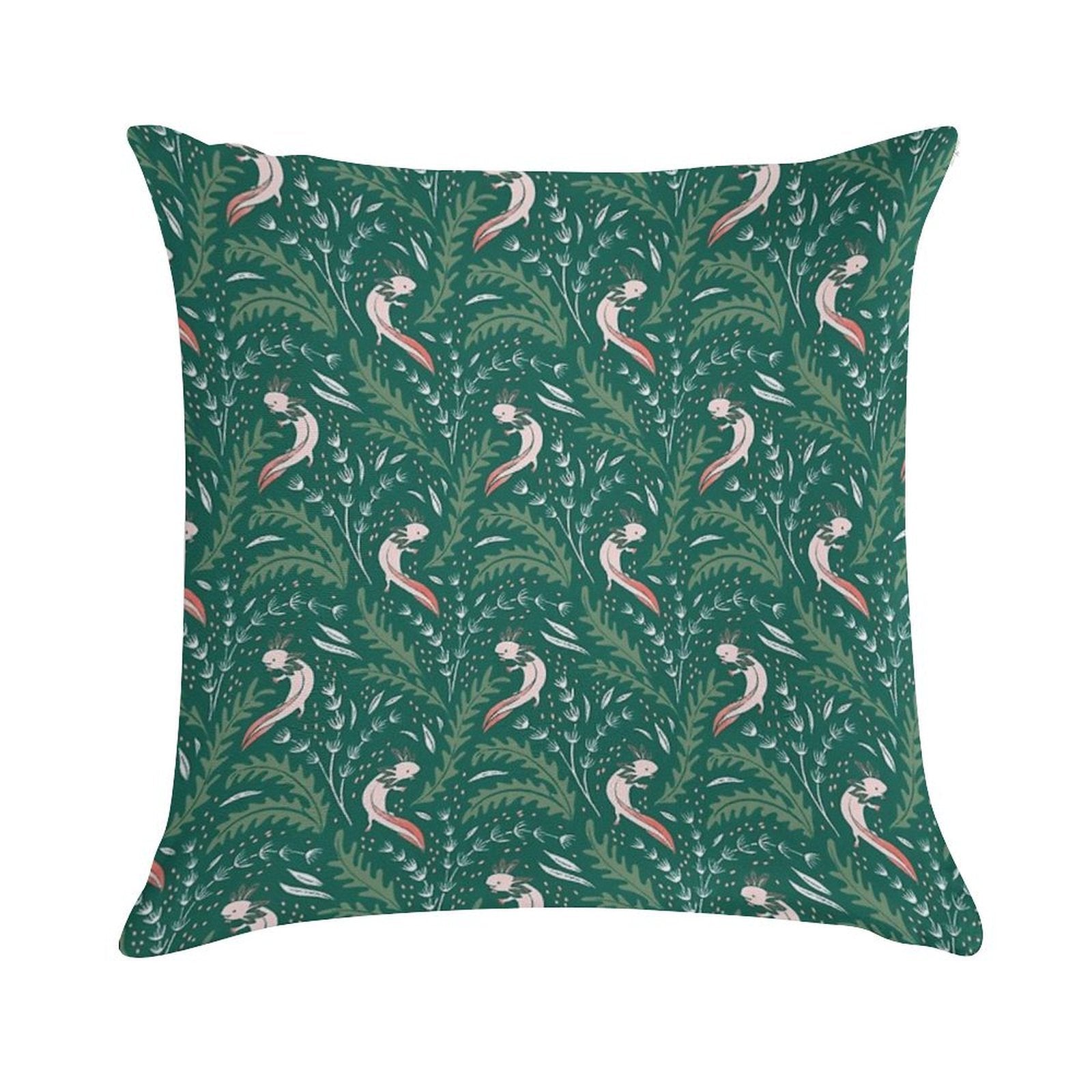 Axolotl Soft Bedroom Essential Throw Pillow