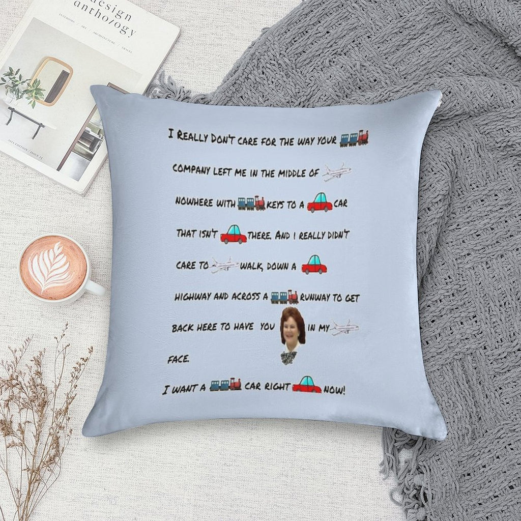 Planes, Trains And Some Automobiles Soft High-Density Material Throw Pillow