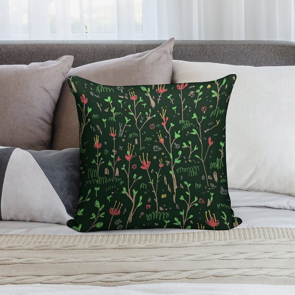Woodland Floor Soft Gift Ready Throw Pillow