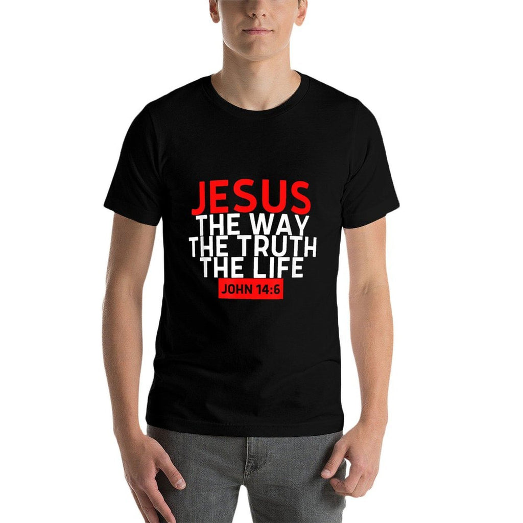Jesus The Way Truth Life John 14 6 Christian Bible Verse  Affordable Price T-Shirt