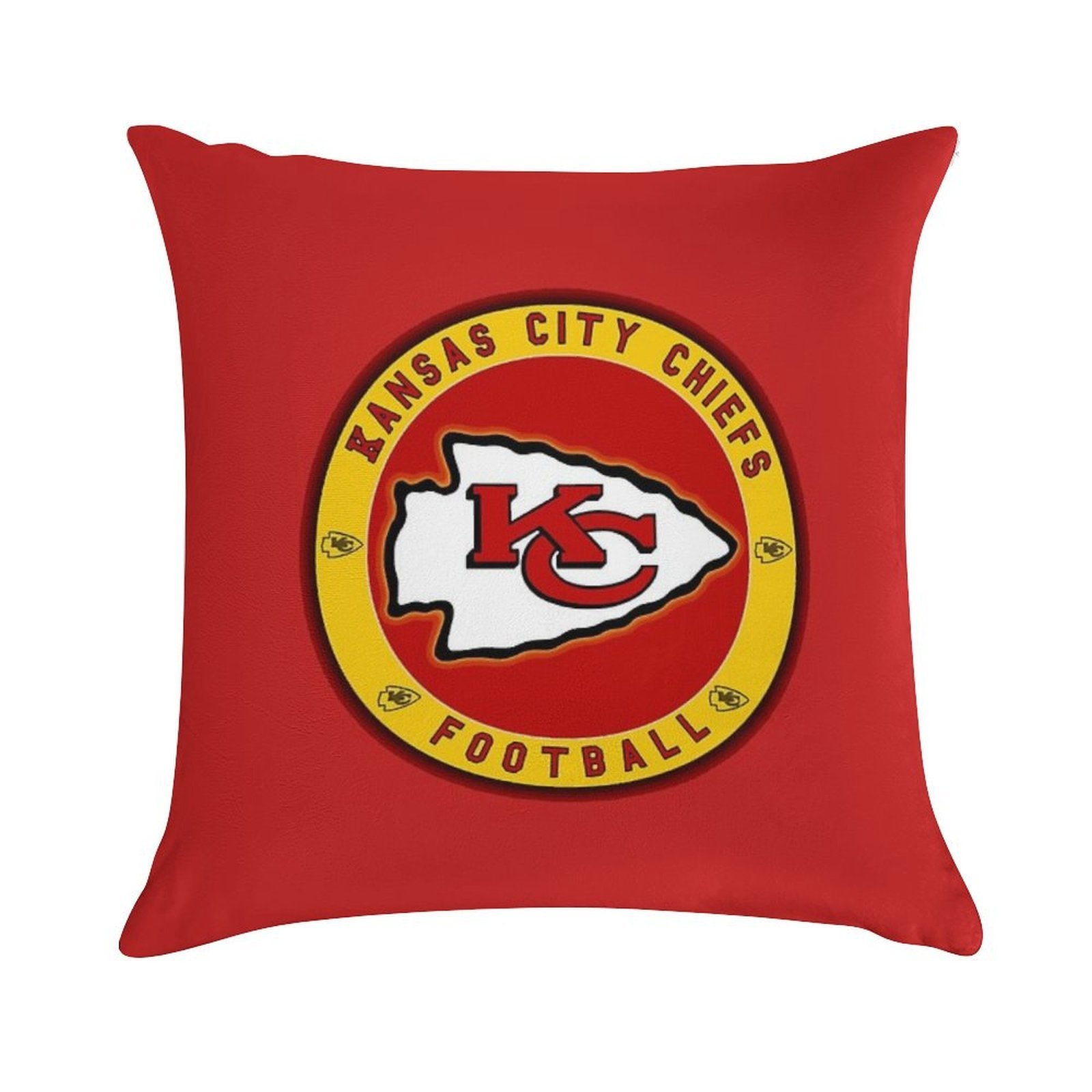 Chiefs-kansas Soft Hidden Zipper Throw Pillow