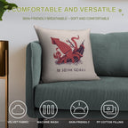 Squid Goals Soft Reinforced Edging Throw Pillow