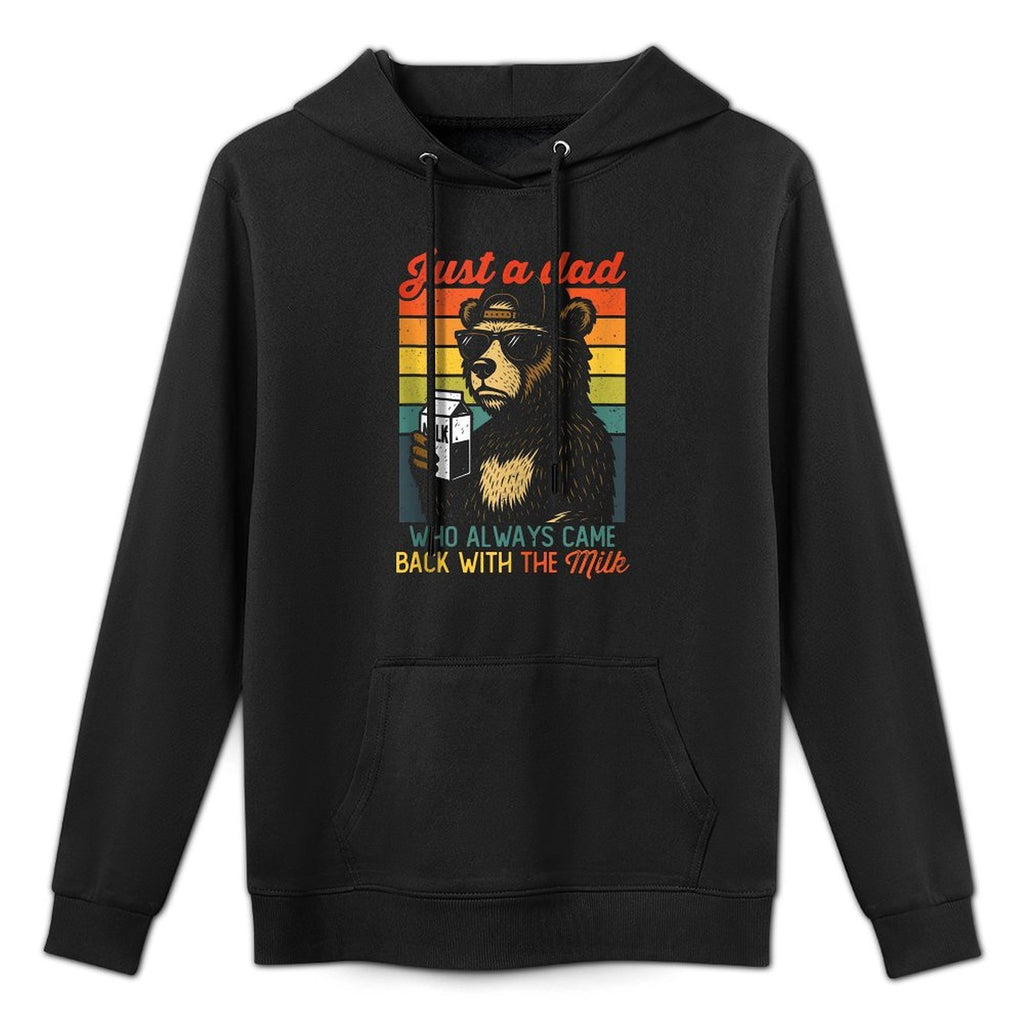 Bear Funny Just A Dad Who Always Came Back - Fathers Day Dad Easy Care Hoodie