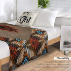 Southwestern Tribal Design Quick-dry Throw Blanket