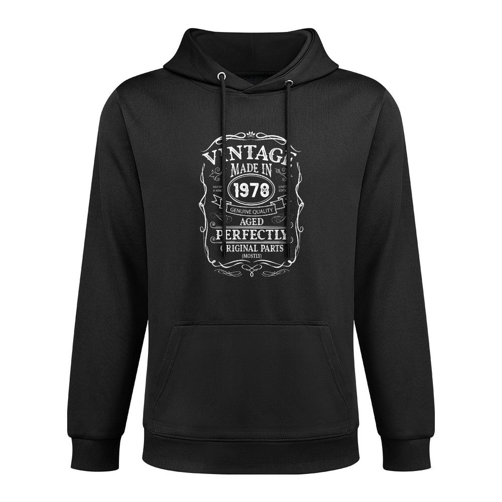 47th Birthday Retro Vintage Design Man Woman 1978 Versatile Streetwear Hoodie