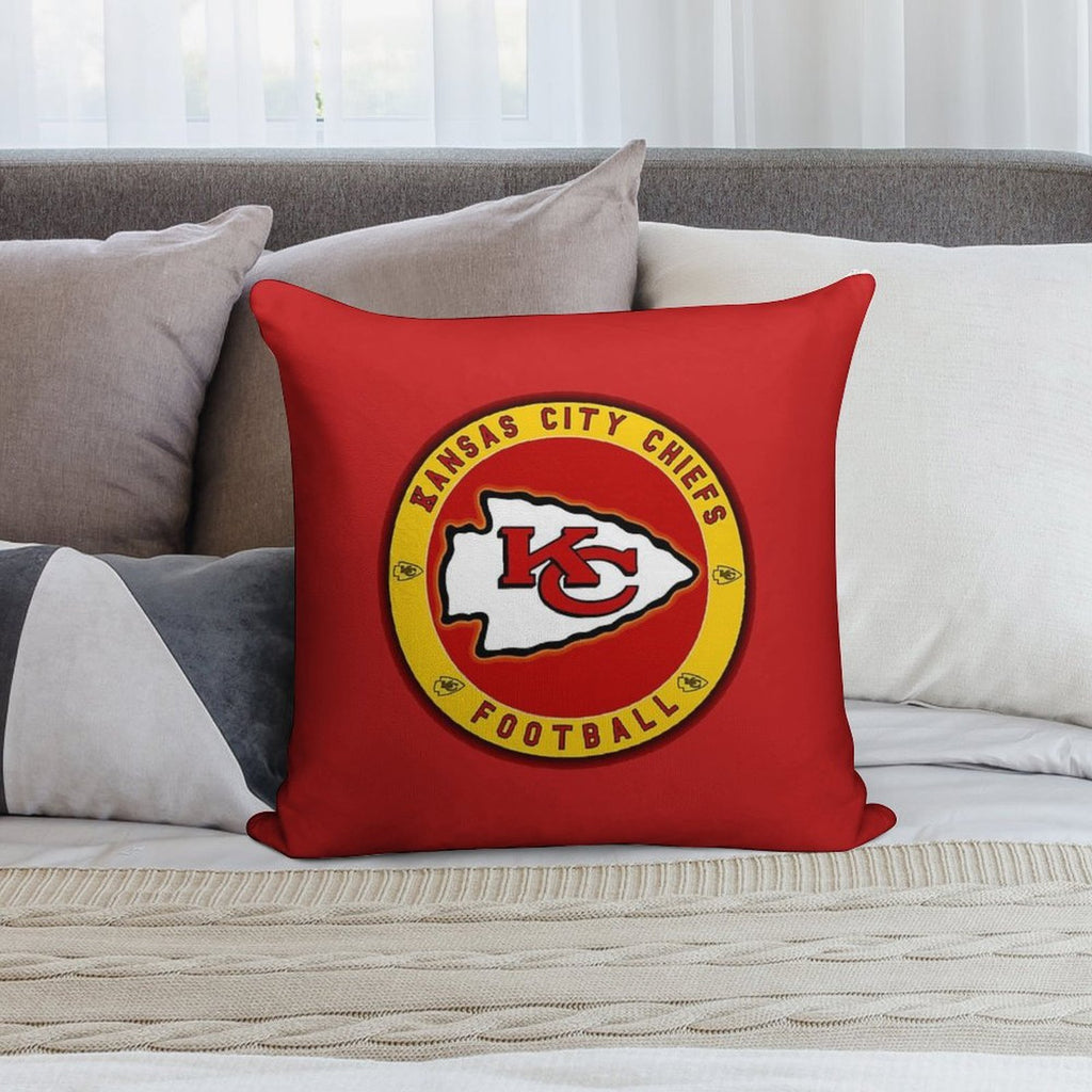 Chiefs-kansas Soft Hidden Zipper Throw Pillow