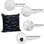 Firefly Squid Hotaruika Bioluminescent Soft Reinforced Edging Throw Pillow