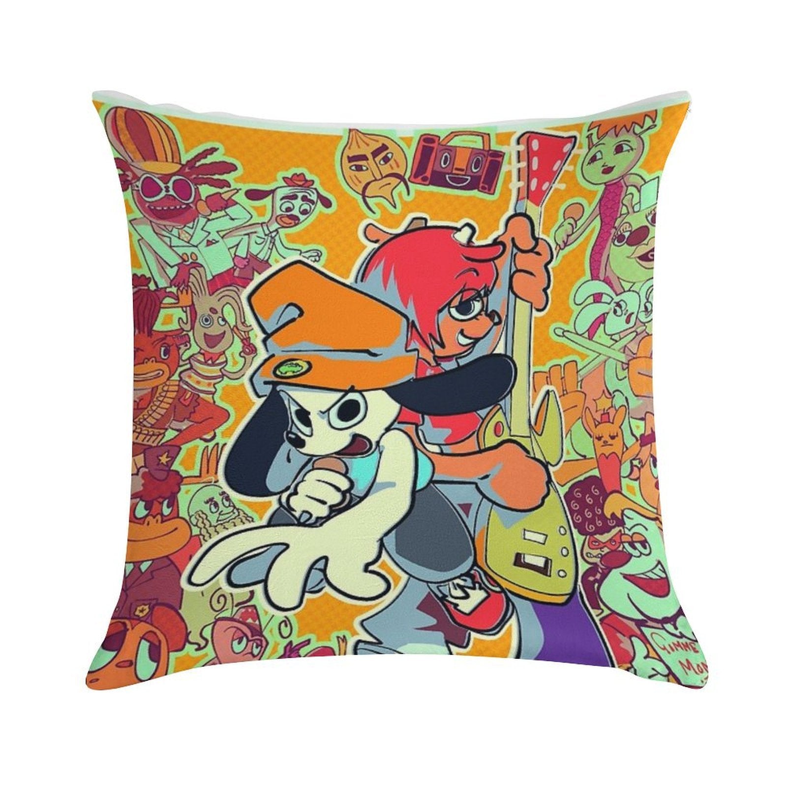 PARAPPA And Lammy Soft Multiple Sizes Throw Pillow