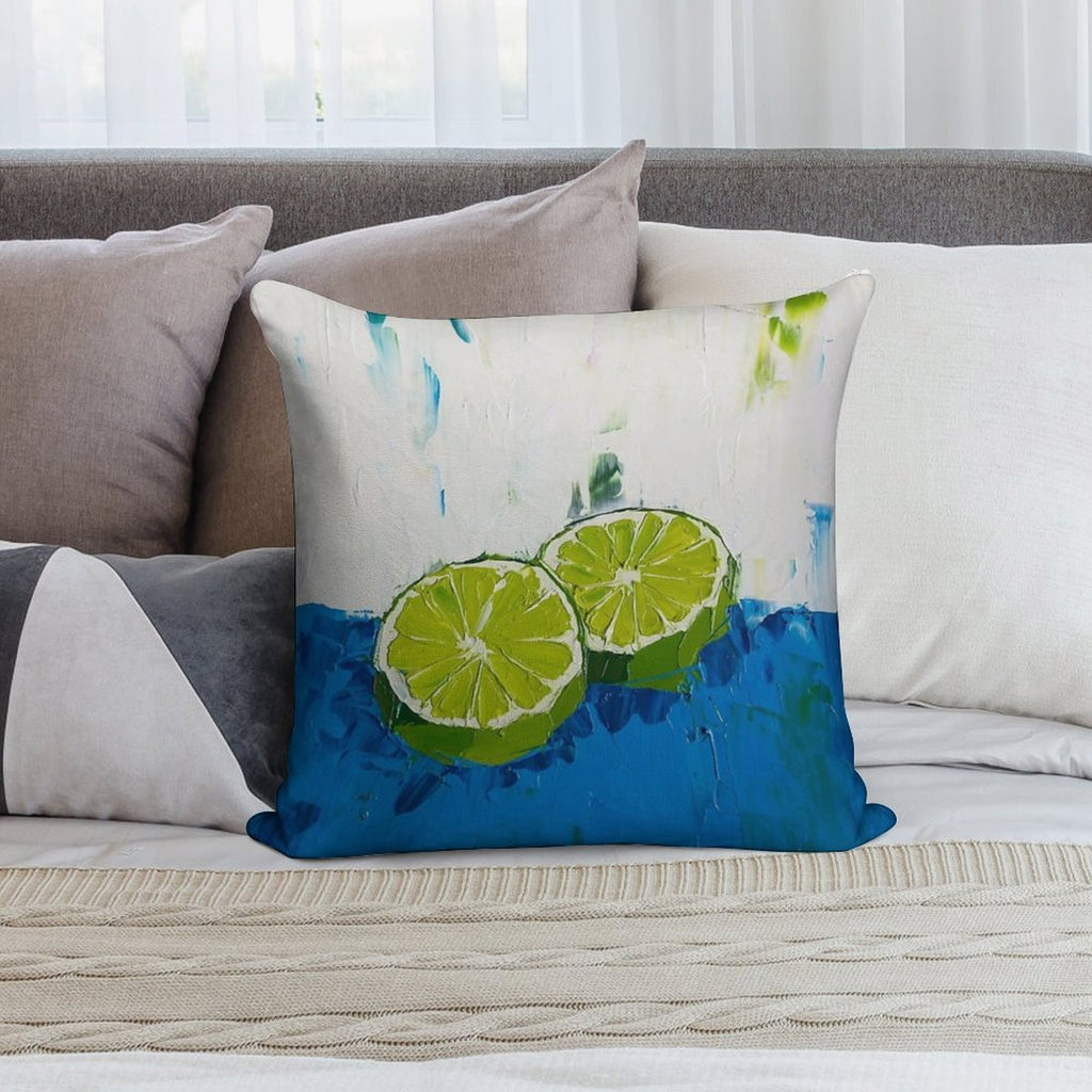 Naming of The Lime Soft Anti-Pilling Throw Pillow