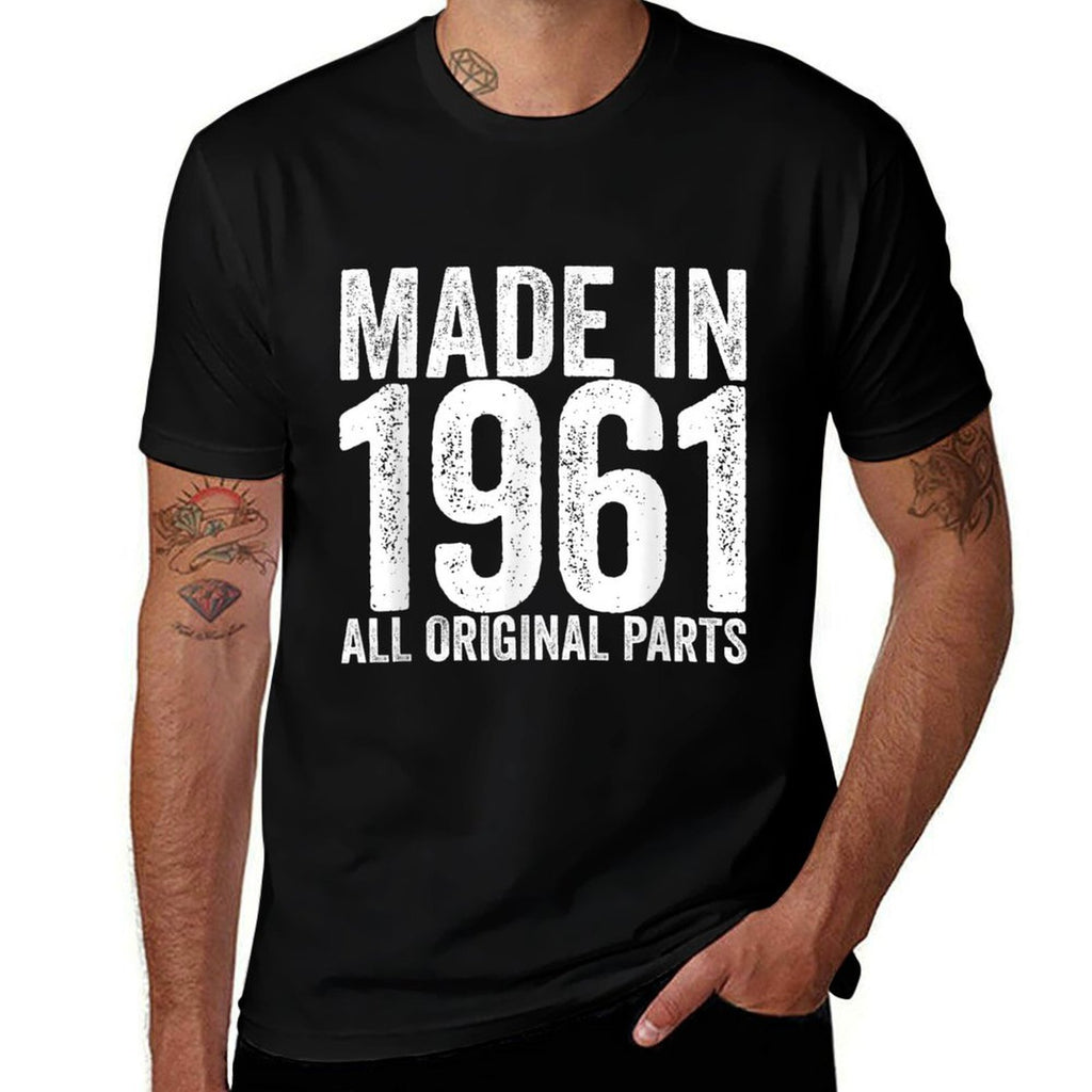 60 Years Old Made In 1961 Funny 60th Birthday  Moisture-wicking T-Shirt