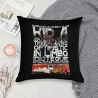 Radio Soft Short Plush Fabric Throw Pillow